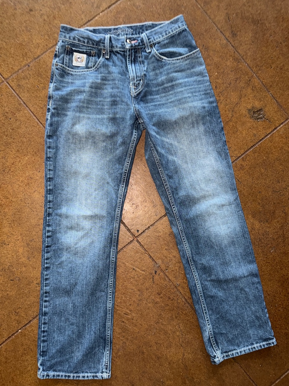 Cinch Men's White Label Stretch Mid Rise Relaxed Fit Straight Leg Jean 31x32